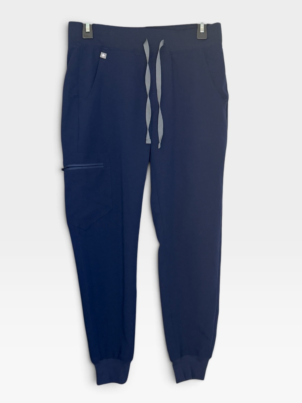 Figs Navy Zamora Jogger Small Petite Pants EUC